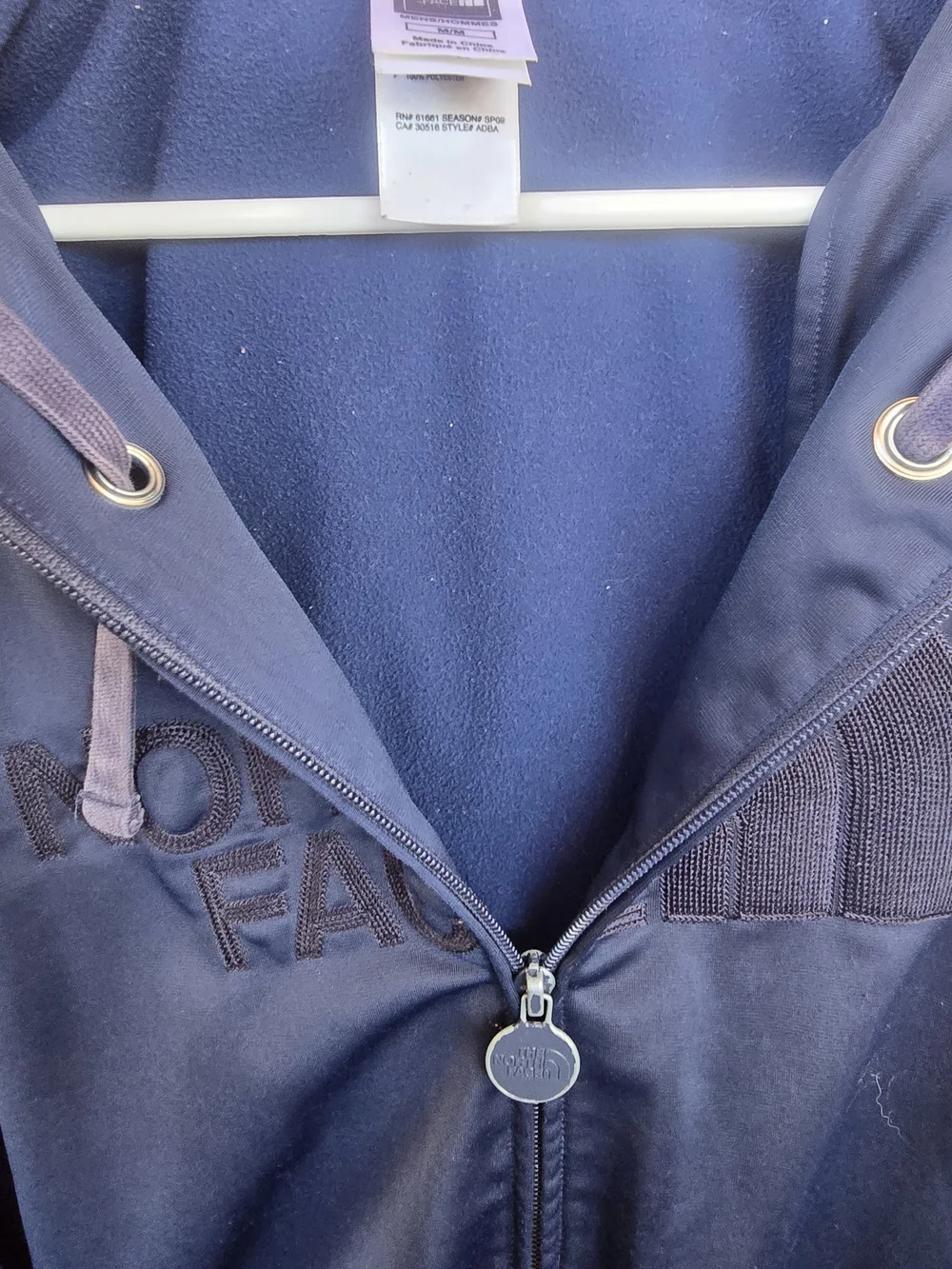 The North Face Men’s Navy Zip-Up Hooded Jacket